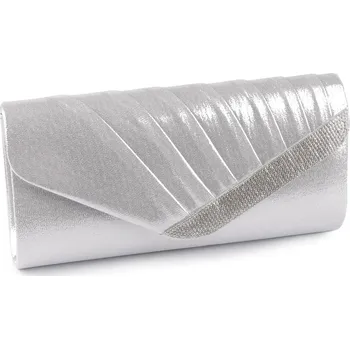 Kabelka Kabelka - psaníčko s broušenými kamínky, velké, 1 stříbrná