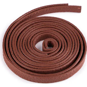 Ucha na tašky prošitá - polotovar, velké, 7 hnědá koňak