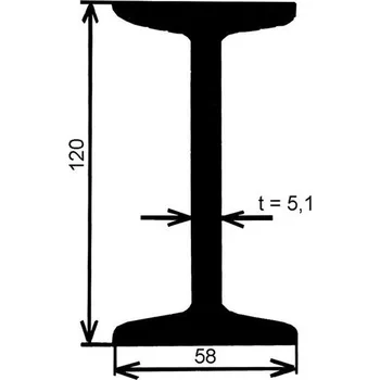 Stavební profil Nosník I 120 – 12 m