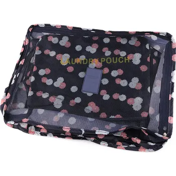 Příslušenství k zavazadlu Sada cestovních organizérů do kufru 6 ks, střední, 4 modrá tmavá