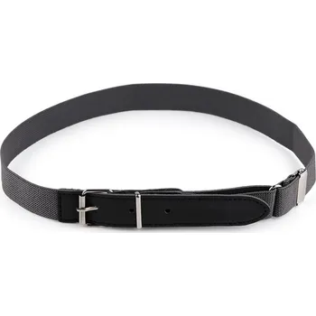 Opasek Dětský pásek pružný šíře 2,5 cm, velké, 4 šedá