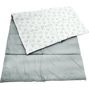 Dětská postýlka Eva Kiedroňová Multifunkční Deka - Sloník červený s šedou / Šedý s bílými tečkami