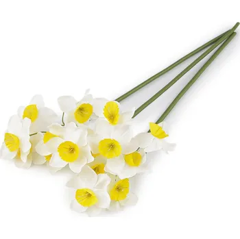 umělá květina Umělý narcis, střední, 1 krémová nejsvět.