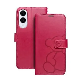 Pouzdro na mobilní telefon Pouzdro MEZZO Book pro SAMSUNG S25 Edge teddy bear magenta - OEM + zdarma možnost vyzkoušet a vrátit zboží do 30 dní