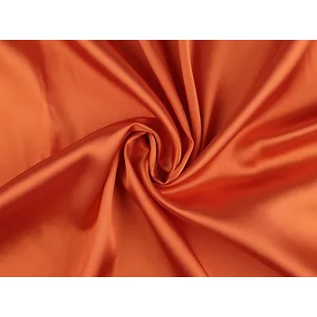 Satén elastický metráž, střední, 18 (14) oranžová dýňová