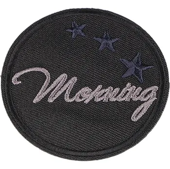 Nažehlovačka, střední, 3 černá šedá