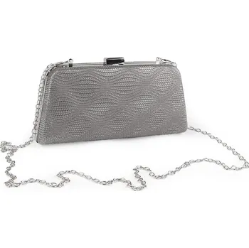 Kabelka - psaníčko, střední, 3 stříbrná stříbrná