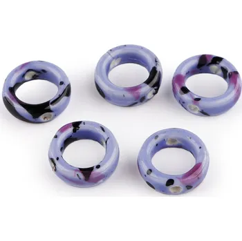 Dětské navlékací korálky Porcelánové korálky / komponenty k výrobě ozdob a přívěsků, střední, 9 levandulová kolečko