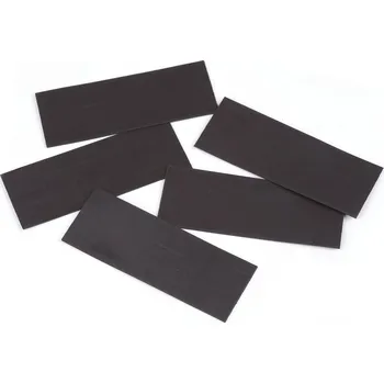 Magnetický štítek 4x10,8 cm, střední, černá