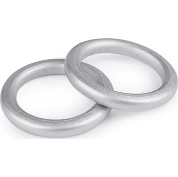 Lapač snů Dřevěný barevný kroužek vnější Ø50 mm, střední, 2 stříbrná