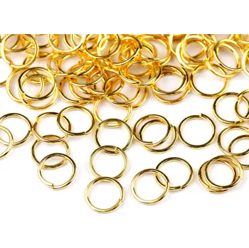 Kroužek spojovací Ø8 mm, střední, 5 zlatá