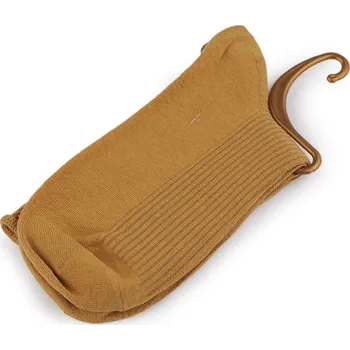 Dámské ponožky Dámské / dívčí bavlněné ponožky se zdravotním lemem, střední, 8 hořčicová