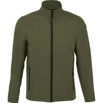 pracovní bunda SOL's Collection Bunda Race Men, 2-vrstvá, softshellová, pánská COT25119554901-army S Army zelená