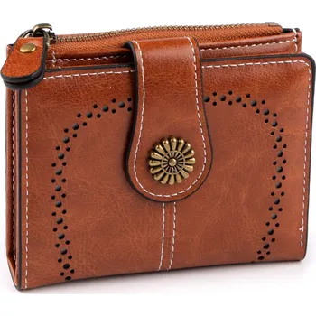 Dámská peněženka 9x12 cm, střední, 4 hnědá koňak