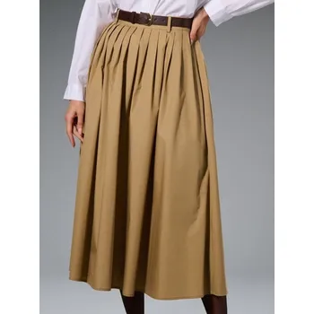 Dámská sukně Sinsay - Sukně s páskem - béžová - 834II-08X - 834II-08X-M