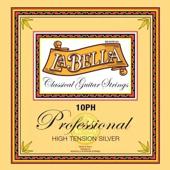 Struna pro kytaru a smyčcový nástroj Struny nylonové pro klasickou kytaru La Bella 10 PH Professional Silver HT