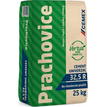 Průmyslové lepidlo Cement UNIVERZAL Prachovice V/A (S–V) 32,5 R Cemex – 25 kg