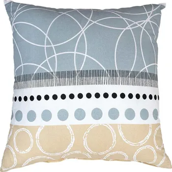 Povlak na dekorativní polštářek DADKA VRACOV Povlak na polštář bavlna Ateliér béžový Rozměr: 40x40