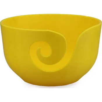 Organizér galanterie Pro Háčkování Miska na klubíčko VLNKA, M žlutá