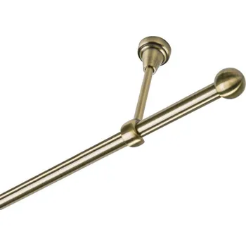 Garnýž Garnýž kovová jednořadá 19mm Koule mosaz 480 cm (do stropu / na tunýlek - bez kroužků)