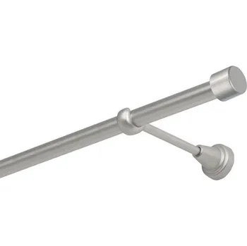 Garnýž Garnýž kovová jednořadá 16mm Pullo satina 340 cm (do stěny / na tunýlek - bez kroužků)