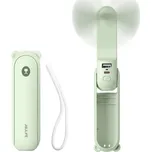 JISULIFE Mini ventilátor Jisulife Fan Life8 Plus s USB powerbankou 4500mAh a svítilnou ZELENÁ
