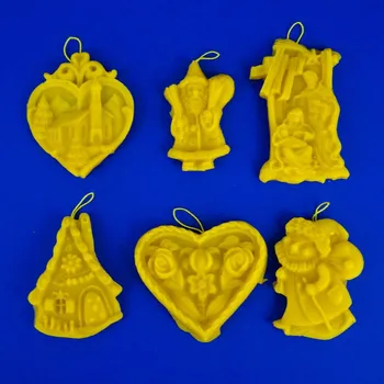 Vánoční ozdoba Sada ozdob z vosku-tři druhy