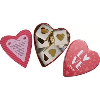 Čokoláda Čokolády v plechové krabičce srdce 55 g - pro tebe