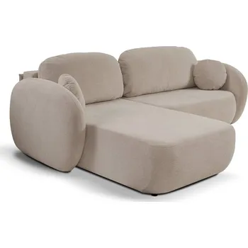 Sedací souprava Rozkládací sedačka s úložným prostorem COBOURG 1 - béžová, levý roh