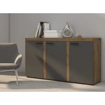 Komoda Komoda s dvířky PUMBA - dub lefkas / grafit