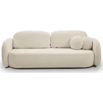 Pohovka Rozkládací dvousedák s úložným prostorem COBOURG - ecru