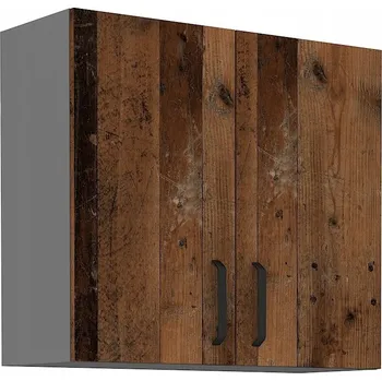Kuchyňská skříňka Horní kuchyňská skříňka PENKA - šířka 80 cm, old style / antracit