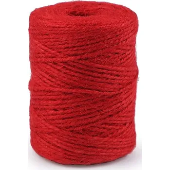Jutový provázek Ø2 mm k pletení a háčkování - 4 červená