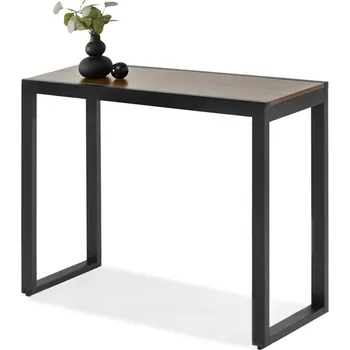 Konferenční stolek Konzolový stolek KRUM - ořech / černá