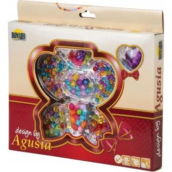 Dětské navlékací korálky 8188 Korálky Agusi v krabičce motýl DROMADER