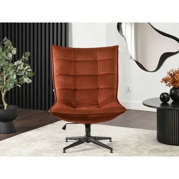 Křeslo Otočné křeslo NIZAR - měděné / černé