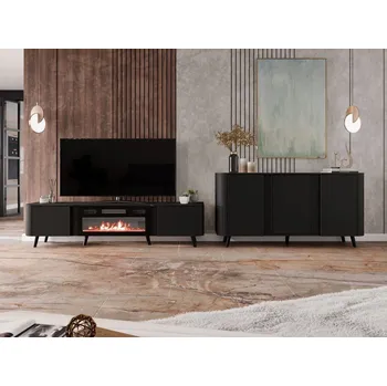 Obývací stěna Obývací stěna KLEMEK - černá