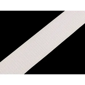 Zip Suchý zip háček a plyš na stejné straně šíře 50 mm, střední, 2 bílá