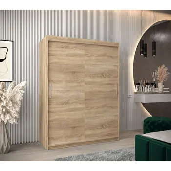 Šatní skříň Skříň s posuvnými dveřmi v šířce 150 cm TIMEA - dub sonoma