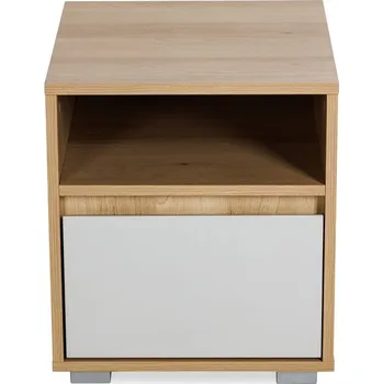 Noční stolek Noční stolek AGIRA - buk / šedý
