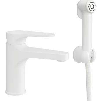 Vodovodní baterie HOPA Bidetová stojánková baterie PIRA 10SHW37 - bílá matná BAREW10SHW37