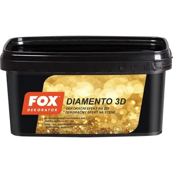Malířská stěrka Barva dekorační Atlas Fox Diamento 3D carbon – 1 l