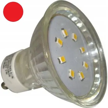 Žárovka LED žárovka 8 SMD Gu10 230V červená (červená)