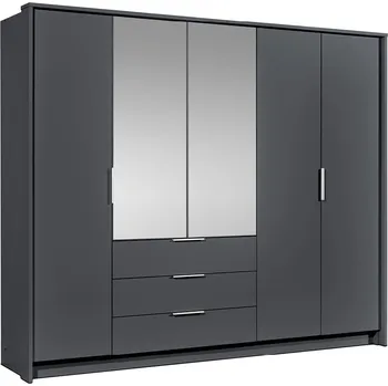 Šatní skříň Kombinovaná šatní skříň 255 UZMA - grafit