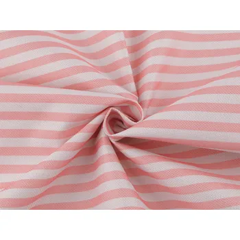 Kočárkovina 600D proužek s PVC úpravou, střední, 3 (21) pudrová