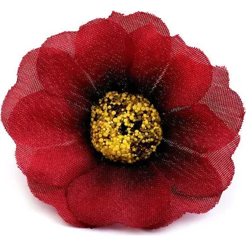 umělá květina Umělý květ čajová růže Ø5 cm, střední, 5 červená