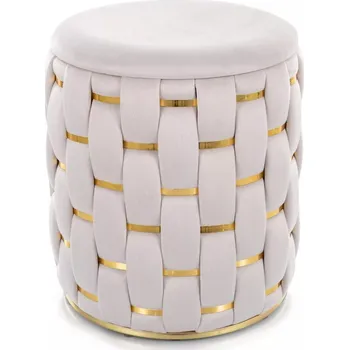 Taburet Designový taburet ATHILA - světle béžový