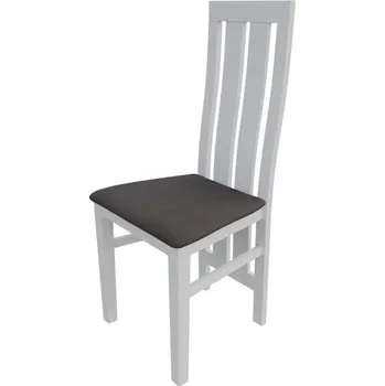 Jídelní židle Jídelní židle MOVILE 42 - bílá / tmavá hnědá 2