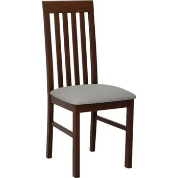 Jídelní židle Čalouněná jídelní židle DANBURY 1 - ořech / šedá