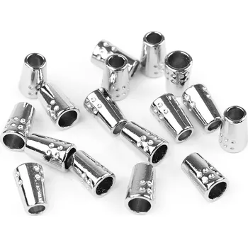 Kovová koncovka na šňůru Ø4 mm / ozdoba, střední, 1 nikl